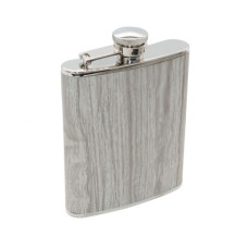 Flachmann 18cl grau Marmor mit Trichter