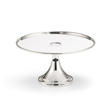 Teller H9 D16 mit Fuss, versilbert