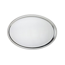 Tablett oval 33x25cm englisch, versilbert