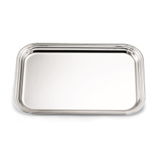 Tablett 34x26cm englisch, versilbert