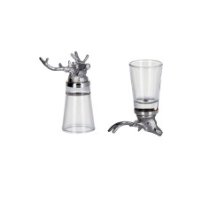 Schnapsglas Hirsch Edelstahl Schnapsglas Hirsch Edelstahl