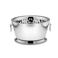 Flaschenkühler konisch H20 D37 D31.5(Fuss) Edelstahl, doppelwandig