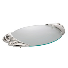 Servierplatte Schwein 50x25cm Glas,Metall vers