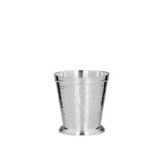 Becher D6.5 H7.5 gehämmert, versilbert Messing