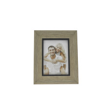 Rahmen WOOD 10x15cm Holz hellbraun, schwarz