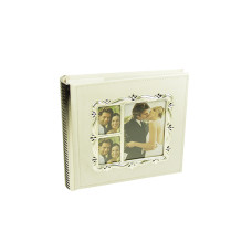 Album WEDDING 10x15 Leder weiss versilbert