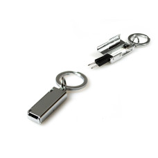 Schlüsselanhänger Schraubenzieher versilbert