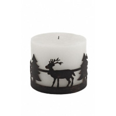 Untersetzer D9.5cm Baum/Rentier CH-Kerze weiss Untersetzer D9.5cm Baum/Rentier CH-Kerze weiss