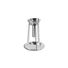 Weintrichterhalter H17cm mit Teller versilbert
