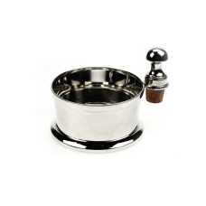 Flaschenuntersetzer D10 Zapfen, Classic versilbert
