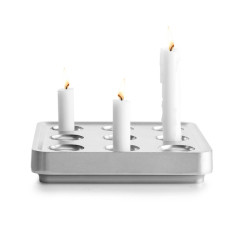 Kerzenhalter 9Loch Stahl STUMPASTAKEN 22.5x22.5x4