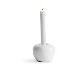 Kerzenhalter weiss APPLE mittel 10x7.5cm