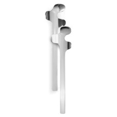 Salat-Set 2 tlg. H28cm Polierter Stahl