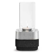 Windlicht Kork schwarz 8.5x8.5x17 cm Alu unpol.STUMPASTAKEN ETTAN GIFTS