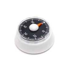 Timer mit Magnet weiss m.schw.Zifferblatt Timer mit Magnet weiss m.schw.Zifferblatt