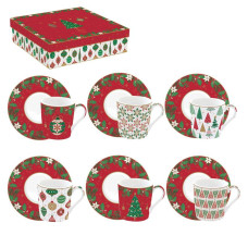 Set 6 Espresso 1dl JINGLE BELLS