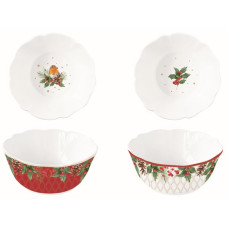 Set 2 Schalen D14 Porz. CHRISTMAS BERRIES