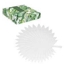Servierplatte 35x29cm Leaves White