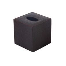 Kleenexbox hoch croco d-braun14x14x14cm