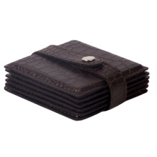 Glasuntersetzer croco braun