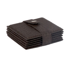 Glasuntersetzer croco hell braun