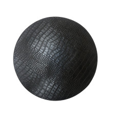 Tischset rund D40 croco schwarz