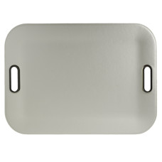 Tablett 54x39x3 White mit Metallgriffen