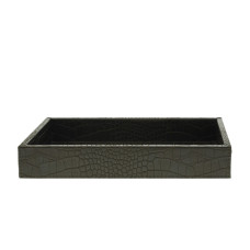Tablett kl. CROCO braun 14x25cm