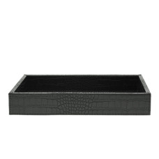 Tablett kl. CROCO schwar 14x25cm
