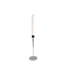 SIRI candle medium D8x28 cm Steel/aluminium