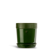 Uebertopf Elise M grün D17 x H19 cm Steingut
