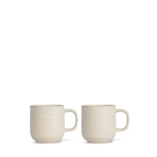 Mug 2 St beige 37cl Ellen, Steingut
