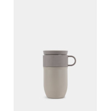 Reise-Becher m.Henkel Beige, 28cl, Ted