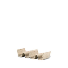 Taco Stand DITTE 2 Stück 11.5x5.5cm, beige/rot