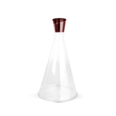 Weinkaraffe 1.6l Klar/dunkelrot Gurken