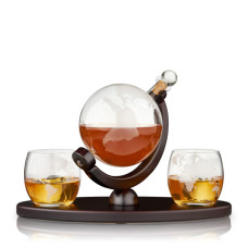 Dekanter + 2Whisky Glas Globe