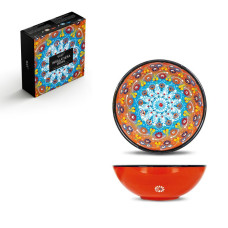 Schale D21 orange Handgemalt